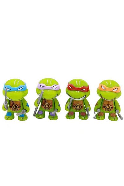 BANDAI 4pcs 4pcs/Set Ninja Turtle Anime Figure Neca TMNT Limited Edition Action Figurine Statue Action Figu
