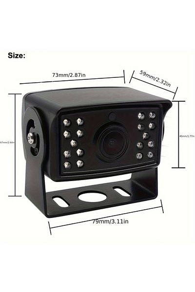 Choice 4PIN Heavy Duty AHD Rear View Camera 18 IR Night Vision Reverse Camera For Car Truck RV Bus Trailers