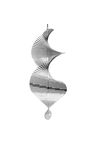 Choice 1pcs 3D Rotating Wind Chimes Flip Spiral Pendant Patio Wind Spinner Be...