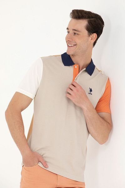 U.S. Polo Assn. Ανδρικό T-Shirt σε χρώμα πέτρας 50275408 -VR049