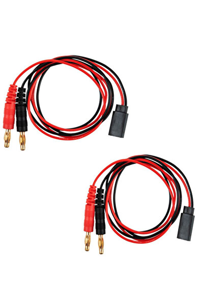 Choice 2 قطعة كابل Futaba 2 قطعة RX UNI FUTABA إلى سلك شحن قابس الموز 4 مم لس...