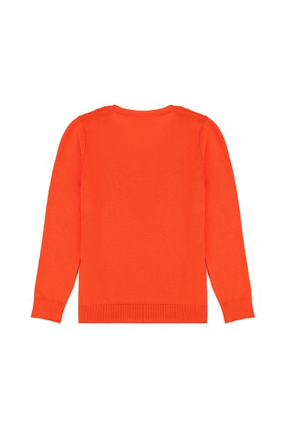 U.S. Polo Assn. Girl's Orange Basic Sweater 50275632 -Vr181