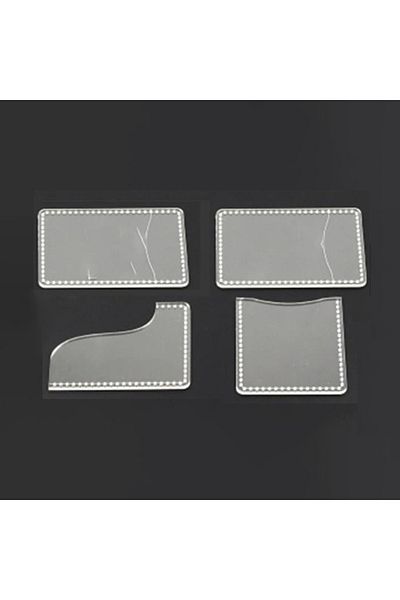 Choice Aa Yomdid Practical Card Bag Leather Tool Template Acrylic Version Handcraft Leather Design Stencil