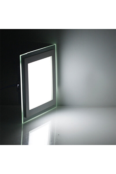 Choice لوحة إضاءة LED زجاجية مربعة الشكل، بيضاء باردة 6000 كلفن، عالية السطوع...