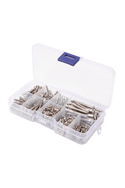 APWIKOGER 226 قطعة من مسامير الجيتار الكهربائي الفضية لتركيب لوحة حماية الريش...