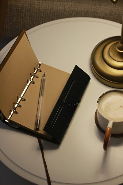 Nova Crafts جدول أعمال صغير مغطى بالجلد |   دفتر