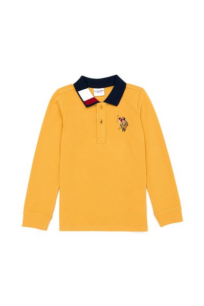 U.S. Polo Assn. Boy's Saffron Basic Polo Neck Sweatshirt 50276085 -Vr043