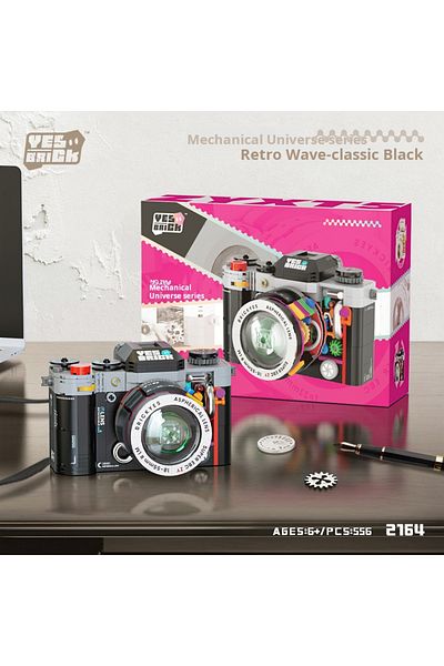 Choice With Box 556 Pcs 2164 Retro Camera Building Kit Construction Model Building Blocks Set, Collectible