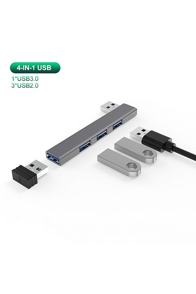 Choice موزع USB 4 في 1 USB C 3.0 Pd 60w Type C 3.1 متعدد المنافذ موزع USB محول Otg موزع USB لهاتف Xiaomi L