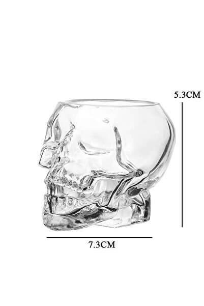 Choice 101-200ml A Skull Head Designed Clear Glass Cup Beer Cocktail Red Wine Cups Heat Resistant Tea Coffe
