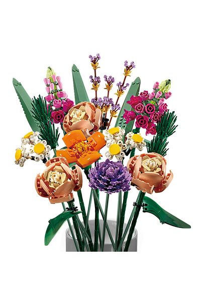 Choice Romantic Flower Orchid Bouquet Building Block 10311 6039 DIY Potted Illustration Kit Assembly Bri...