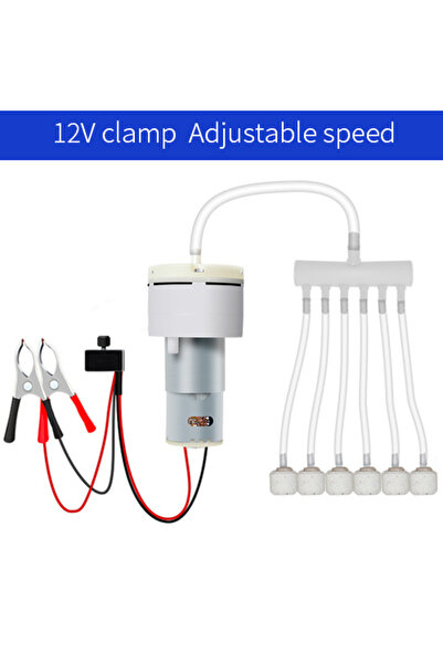 Choice 3m Set 1 DC 12V Mini Air Pump Aquarium Aquarium Pump Water Oxygen Pumo Motor Adjustable PWM Volume F