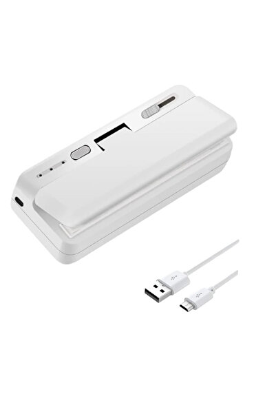 Choice White Mini Plastic Bag Sealer Heat Bag Sealing Machine Food Packaging ...