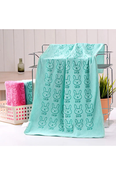 Choice HF29-0064-green1-35c Soft Lovely Cartoon 35*75cm Pets Dog Cat Puppy Super Absorbent Towel Dry Hair S