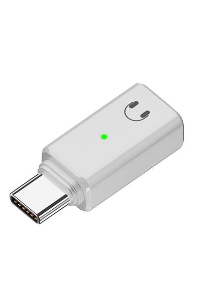 VAKIND محول USB C إلى 8 دبابيس باللون الأبيض، محول صوت من النوع C إلى 8 دبابيس، محول سماعات أذن للآيفون
