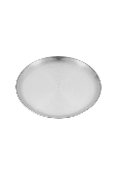 VKTECH Diameter 17cm Stainless Steel Plates Camping Plates Reusable Dinner Plates Feeding Serving Tableware