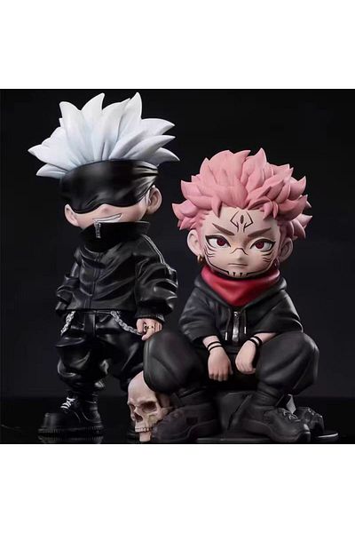 Choice Jujutsu Kaisen Figure Itadori Yuji Gojo Satori Fushiguro Megumi Kugisaki Kawaii Toy Car Decoratio...