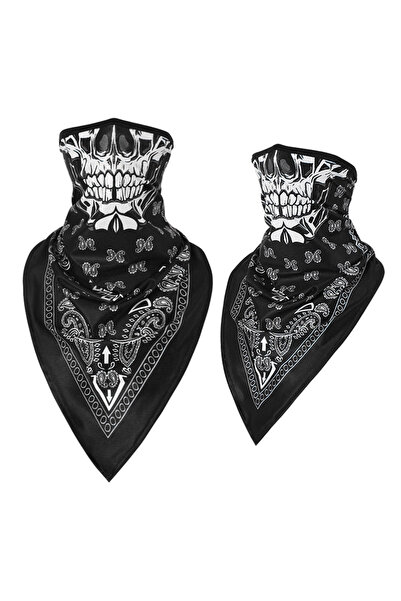Choice DSA-B-15 Skull Bandana Mesh Breathable Scarf Sports Face Cover Mask Sp...