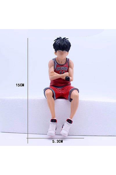 BANDAI 02 15cm Anime SLAM DUNK Sakuragi Hanamichi Figures Rukawa Kaede Model Toys Car Desktop Ornament Auto