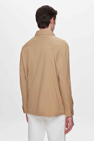 Twn Μπουφάν μπεζ ίσιο πουκάμισο Relaxed Fit