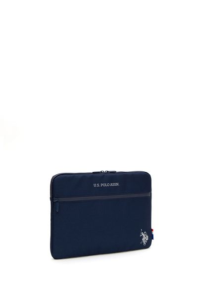 U.S. Polo Assn. حقيبة كمبيوتر محمول باللون الأزرق الداكن 50298706 -vr046