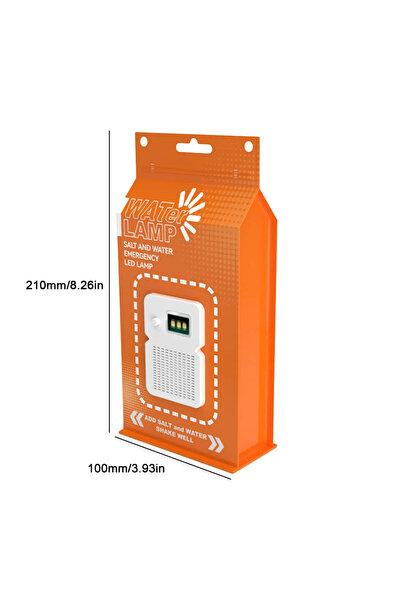 Choice مصباح طوارئ LED برتقالي اللون، مقاوم للماء، يعمل بالماء المالح، مناسب ...