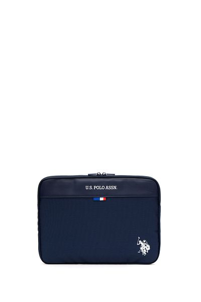 U.S. Polo Assn. حقيبة كمبيوتر محمول باللون الأزرق الداكن 50298711 -vr033