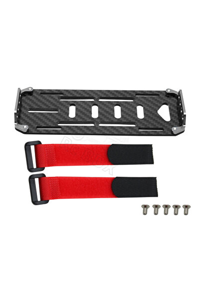 Choice Gray Black Carbon Fiber Battery Mounting Plate for RC Car 1:10 Scale R...