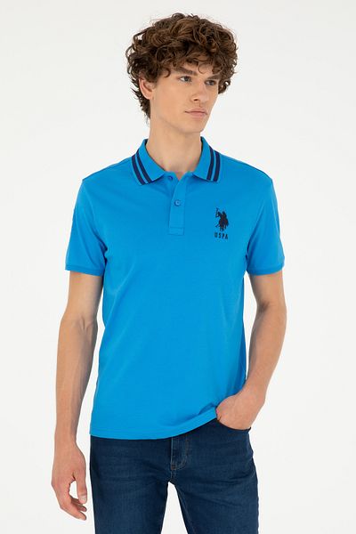 U.S. Polo Assn. Ανδρικό μπλουζάκι Slim Fit Polo Neck Saks Basic 50279569-vr045