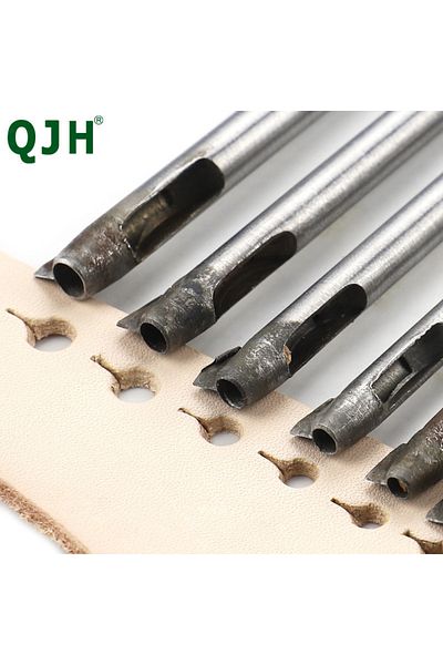 Choice 4.5 5.0 6.0mm 3pcs Belt Punching With Holes And Tails Hollow Hole Punch Cutter Tool, 2.5mm-6mm Leath