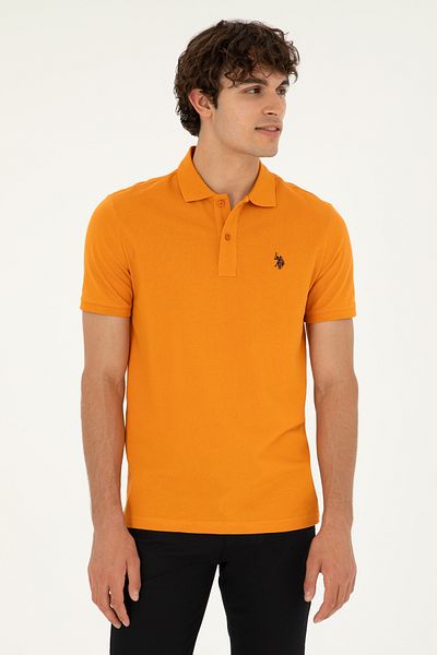 U.S. Polo Assn. Мъжка тениска с цвят тухла и бански 50279573-VR031