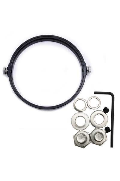 Choice1 غطاء مصباح أمامي دائري من الألومنيوم مقاس 5.75 بوصة، كروم أسود، مقاس ...