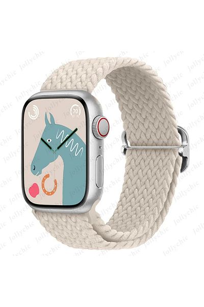 Choice 42MM 44MM 45MM 49MM Starlight Braided Loop Strap For Apple watch Ultra Band 49mm 44mm 40mm 45mm 41mm