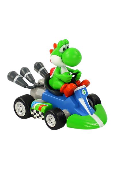 Choice 04 Super Mario Bros Karting Luigi Bowser Princess Peach Yoshi Toad Action Figure Toys Pull Back Car