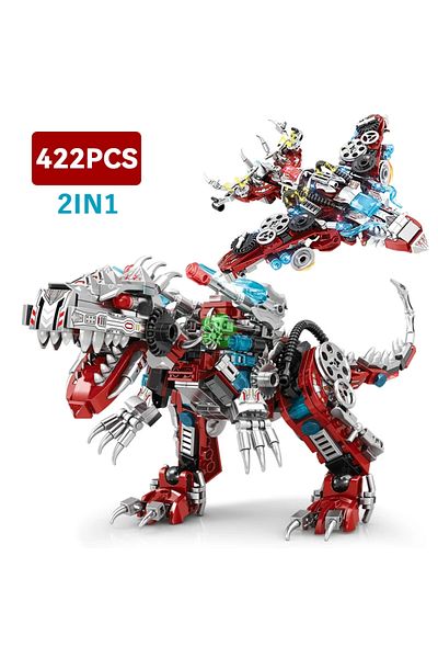 Choice 2IN1 Jurassic Mechanical Indominus Rex Dinosaur World Model Building Blocks City Fighter Dino Par...