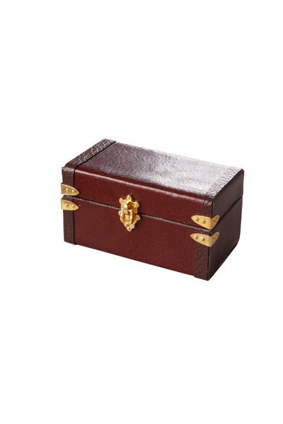 Choice I 1:12 Dollhouse Miniature Suitcase Vintage Leather Luggage Box Storag...