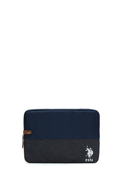 U.S. Polo Assn. حقيبة كمبيوتر محمول باللون الأزرق الداكن 50299335 -vr033