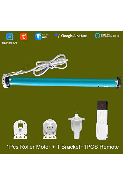 Choice محرك واحد، حامل واحد، محرك ستائر رول تويا واي فاي، تطبيق سمارت لايف، محرك ستائر 38 مم