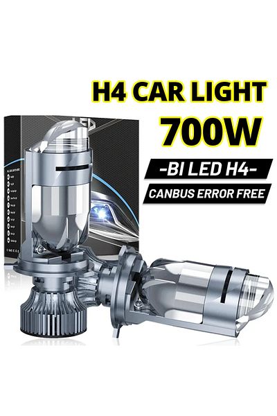 700W 200000LM H4 Bi LED Mini Projector Lens Car Headlight Bulb Motorcycle STG PTF Dual Beam Lense...