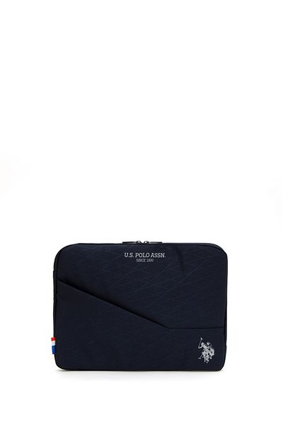 U.S. Polo Assn. حقيبة كمبيوتر محمول باللون الأزرق الداكن 50299333 -vr033