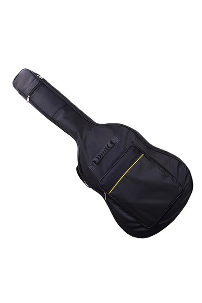 Choice حقيبة جيتار أكوستيك مقاس 41 بوصة مقاومة للماء من النايلون أكسفورد بحزامين مبطنين باللون الأسود