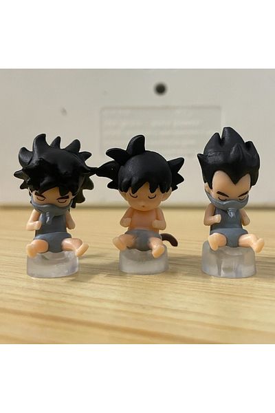 Choice 3pcs/set Anime Dragon Ball Z 3cm Baby Goku Figure Vegeta Figurine Brloy PVC Action Figures Collec...