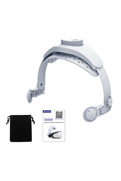 Choice طوق رأس قابل للتعديل لنظارات الواقع الافتراضي سوني PS VR2، وحامل سماعة...