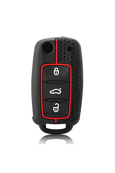Choice Red Fashion Silicone Car Key Cover For Vw Volkswagen Polo Tiguan Passat B5 B6 B7 Golf 4 5 6 Mk6 Jett
