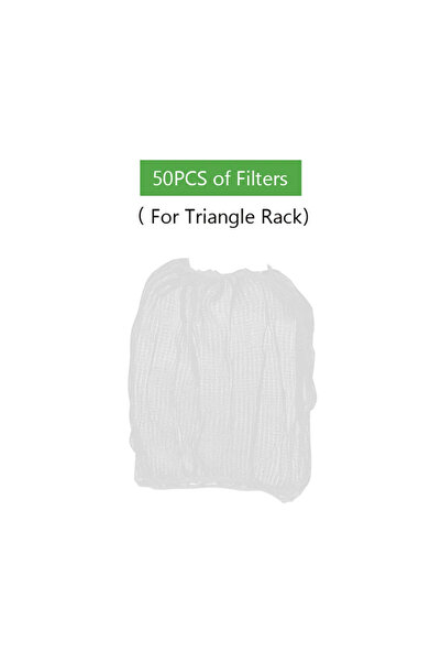 choice2 50 شبكة مصفاة حوض المطبخ المثلثة لتصريف الخضار والفواكه ورف سلة لمستل...