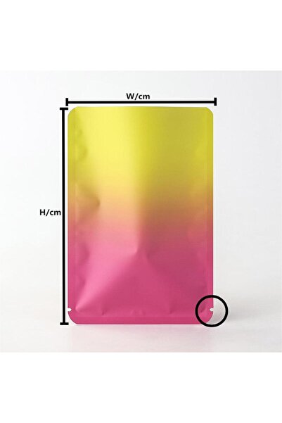Choice21 100pcs 7x10cm(2.7x3.9in) Red-Yellow 100pcs Colourful Gradient Straig...