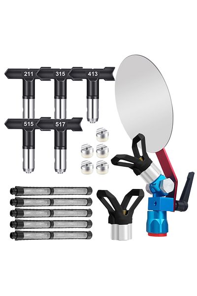 Choice 14Pcs Black DB Set Spray Guide Accessory Tool For All Airless Paint Sprayer, Baffle Latex Paint Pain
