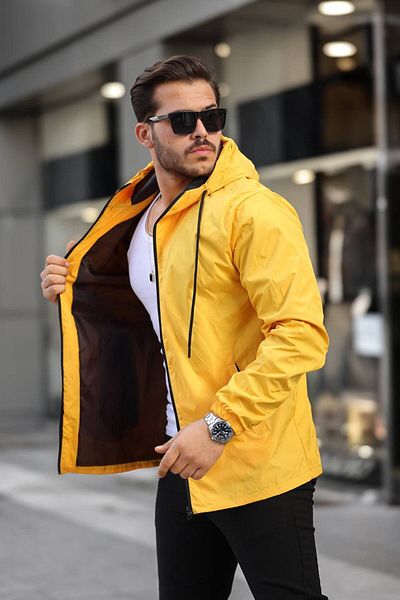 YUNED Hooded Raincoat with Zipper