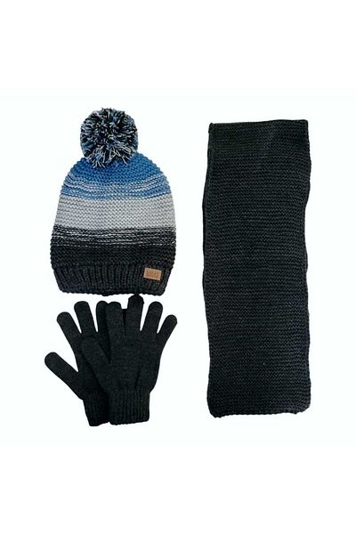 Aware Time Kitti 9-15 ani Băiat Eșarfă Beanie Mănuși Set 3 piese