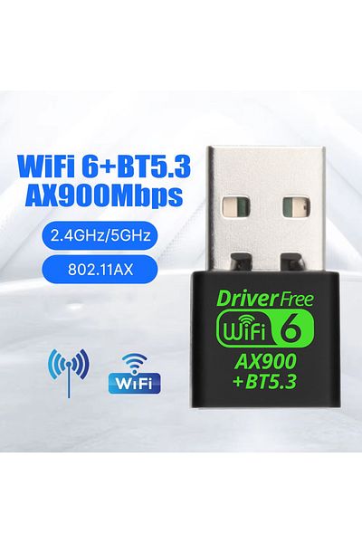 Choice Ax900 Bt5.3 Ax900 Usb Wifi 6 Bluetooth 5.3 Adapter 2in1 Dongle Dual Band 2.4g&5ghz Usb Wifi Network